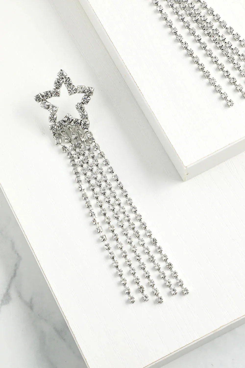 Star Beaded Drop Earrings