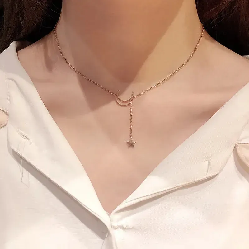 Star Charm Choker Necklace