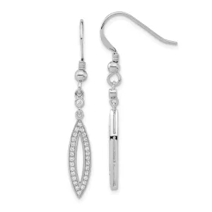 Sterling Silver Cubic Zirconia Dangle Earrings