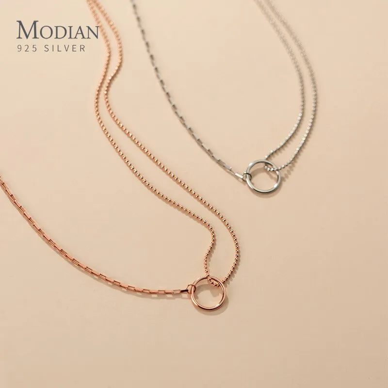 Sterling Silver Geometric Choker