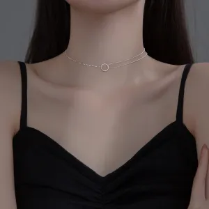 Sterling Silver Geometric Choker