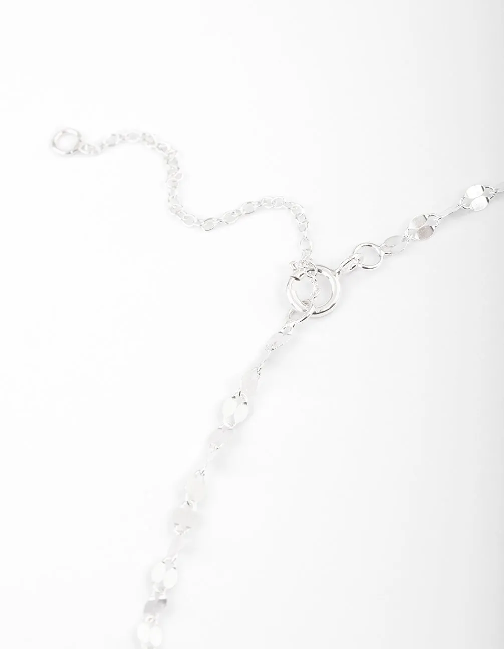 Sterling Silver Mirror Link Choker
