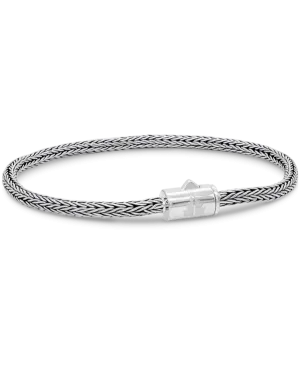 Sterling Silver Round Foxtail Chain Bracelet - 3mm
