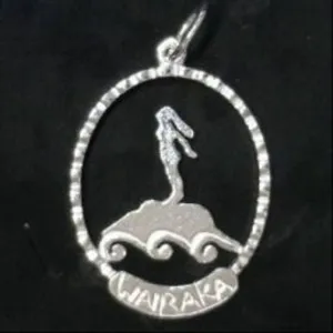 Sterling Silver Wairaka (The lady on the rock) Charm