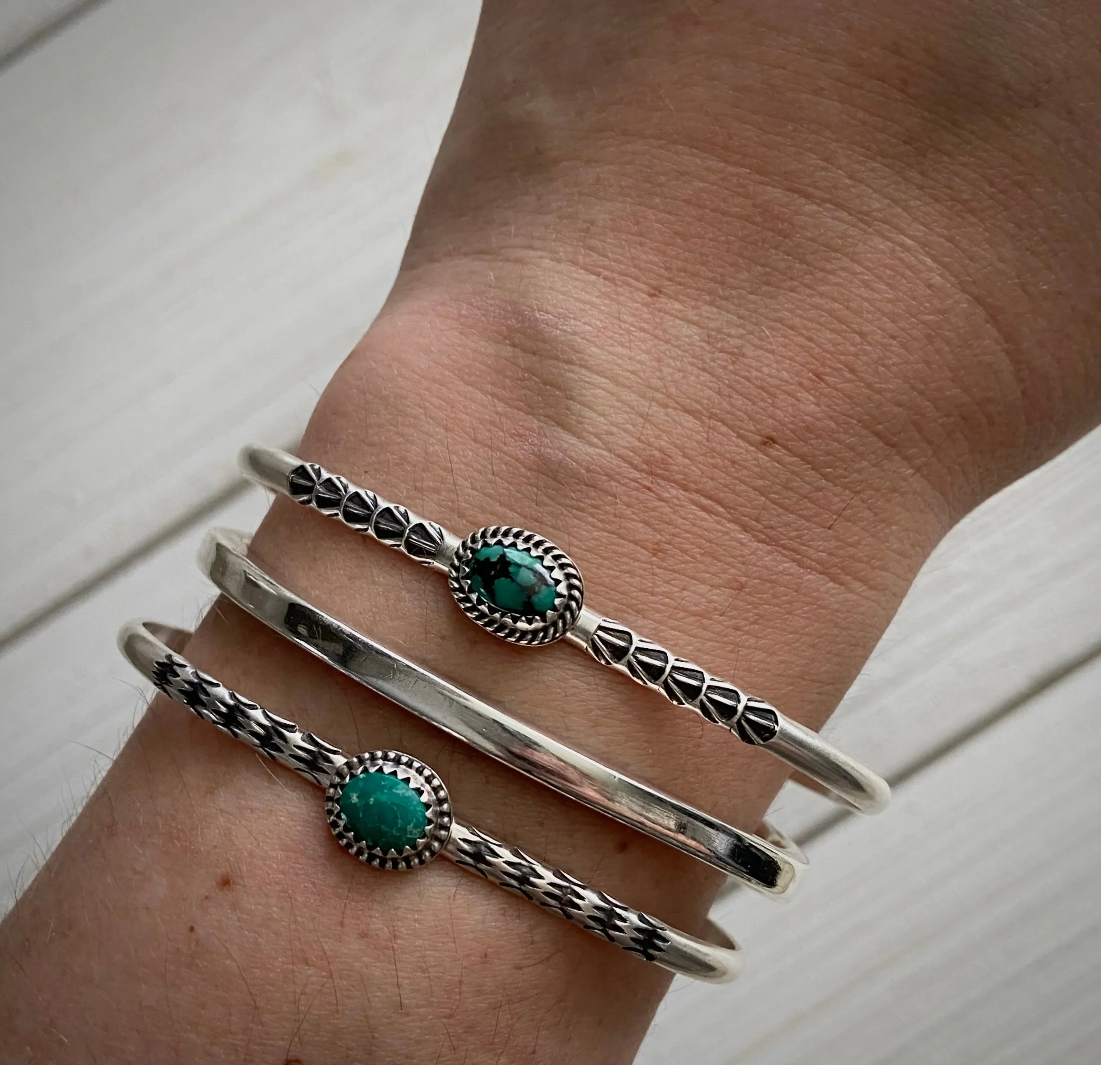 Stoned & Stamped Stacker Cuff