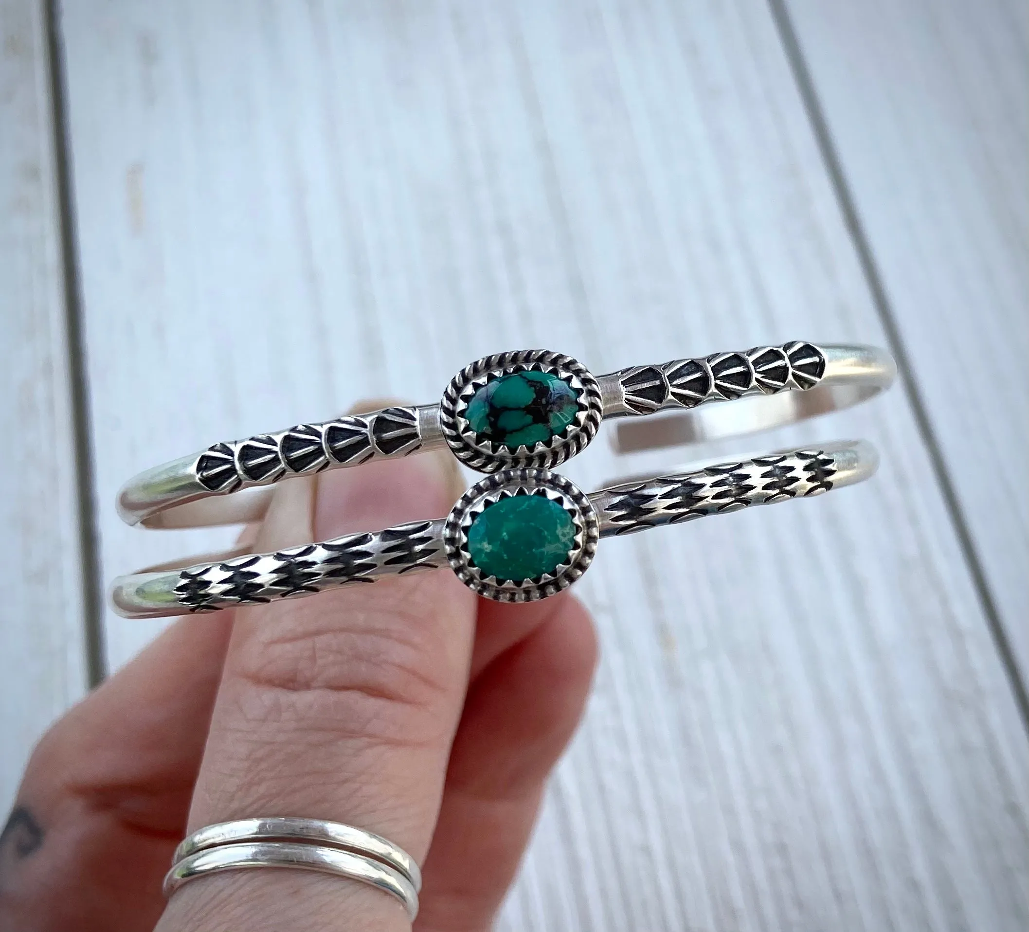 Stoned & Stamped Stacker Cuff