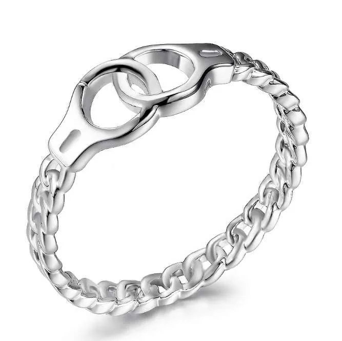 Stunning Handcuff Ring for Police Officer Appreciation