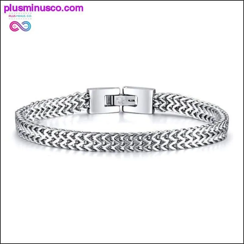 STYLISH STAINLESS STEEL BALI FOXTAIL CHAIN BRACELET FOR MEN