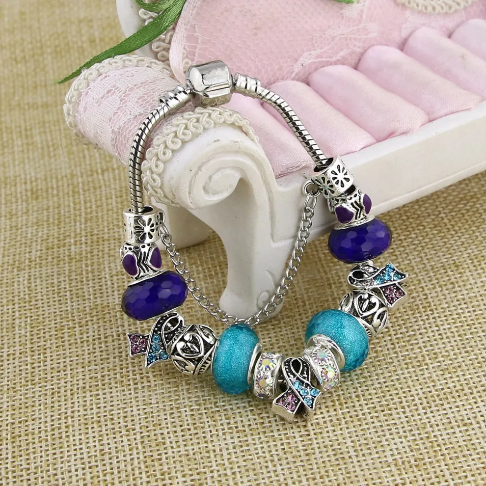 Suicide Awareness Charm Bracelet