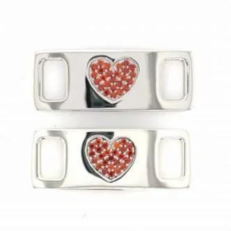 TAGS Sneaker Jewelry: Silver Heart Designs