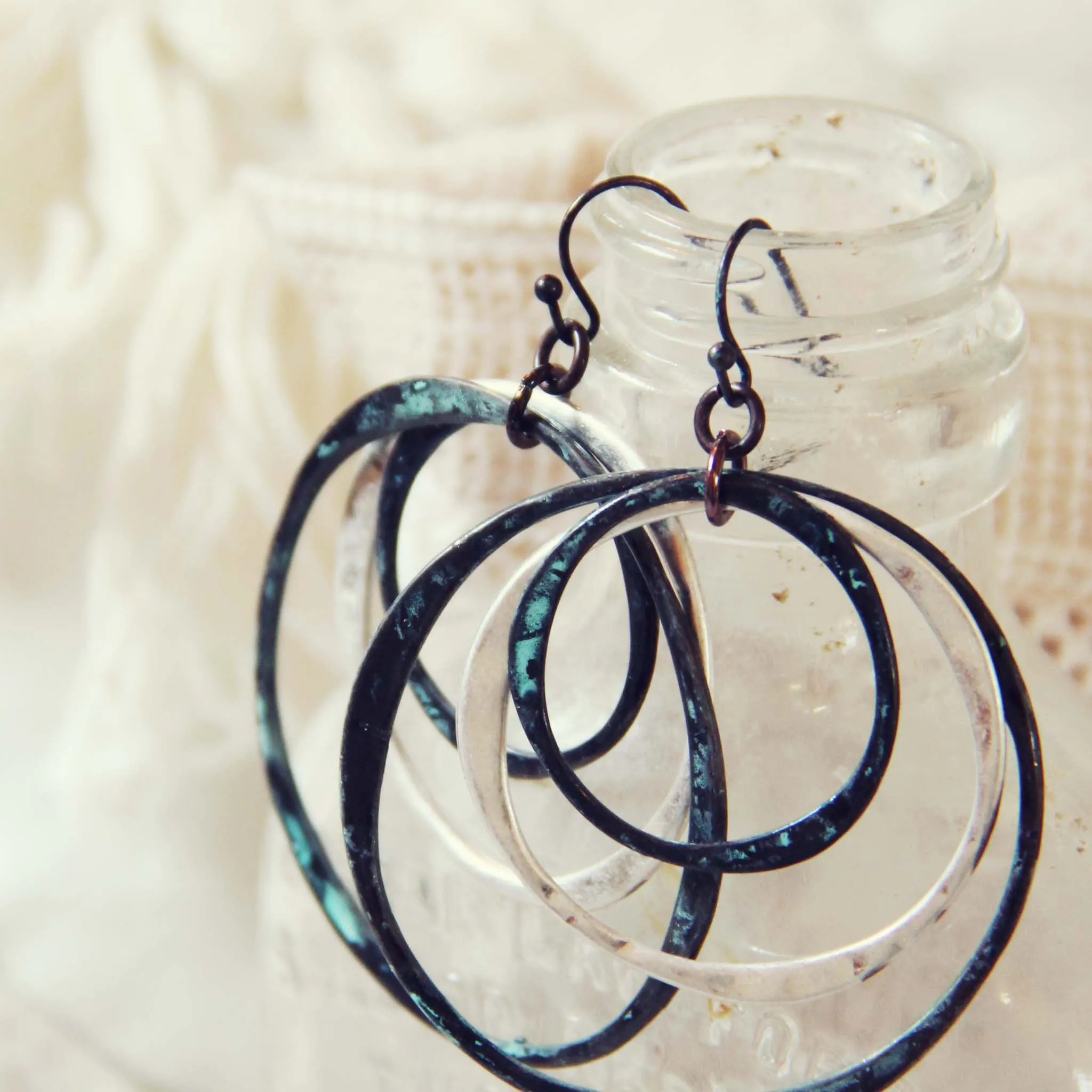 Tarnished Turquoise Earrings