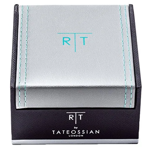 Tateossian Doctor Bulldog Cufflinks with Blue Swarovski Crystals, Blue