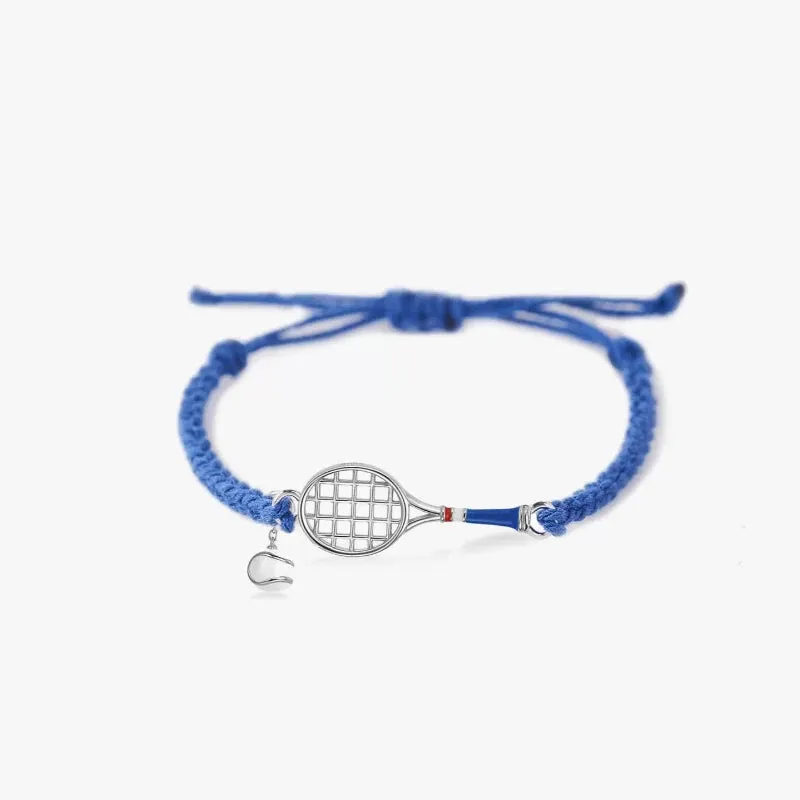 Tennis Racket & Ball Bracelet