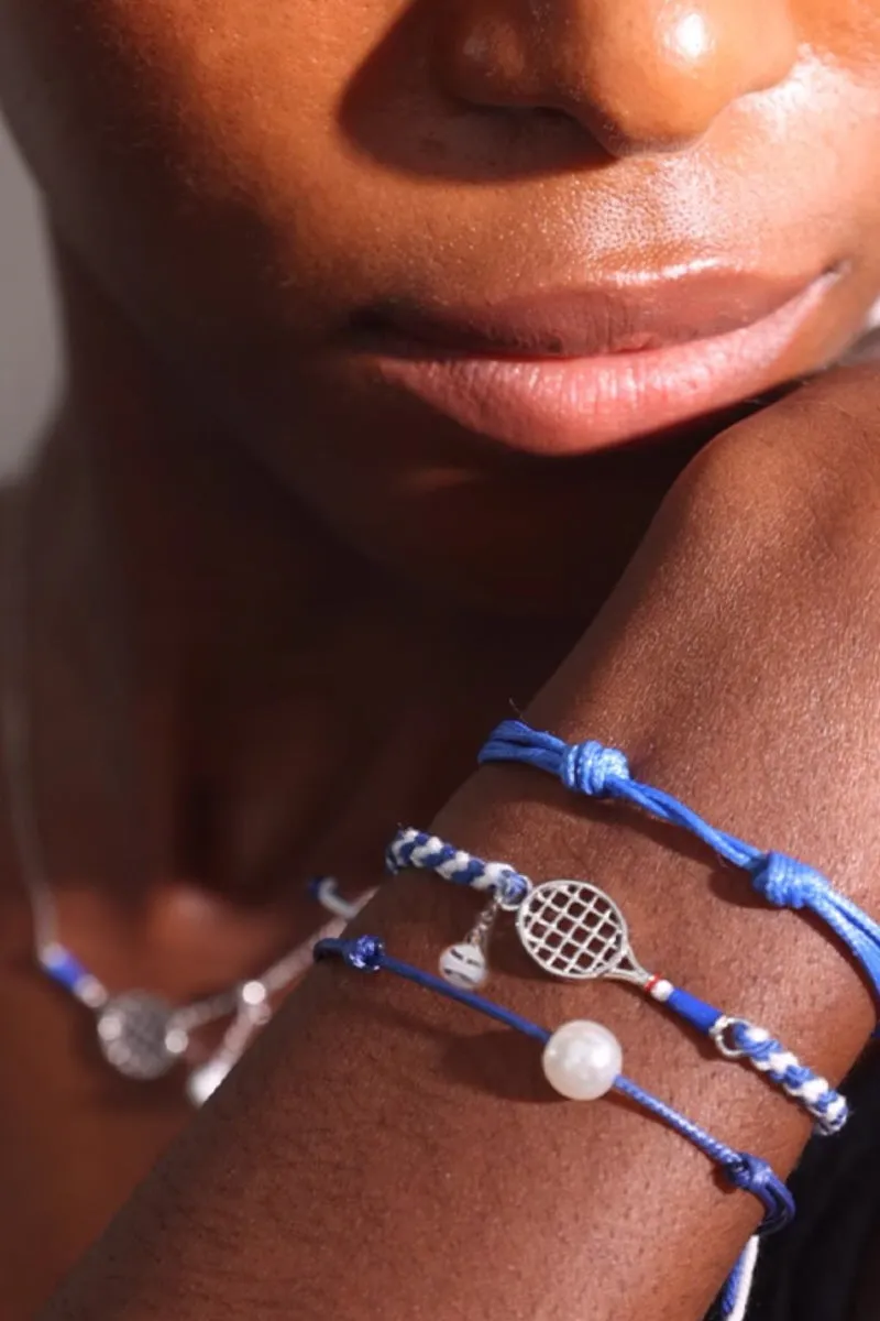 Tennis Racket & Ball Bracelet