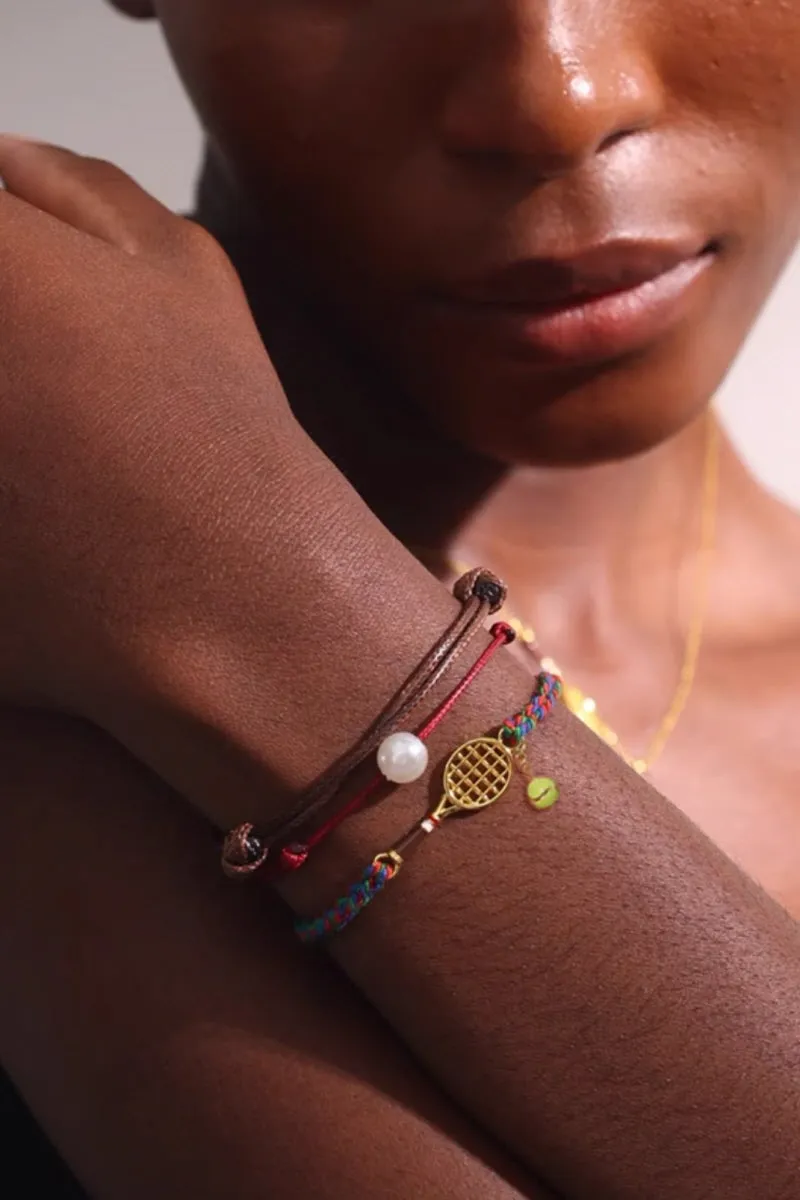 Tennis Racket & Ball Bracelet
