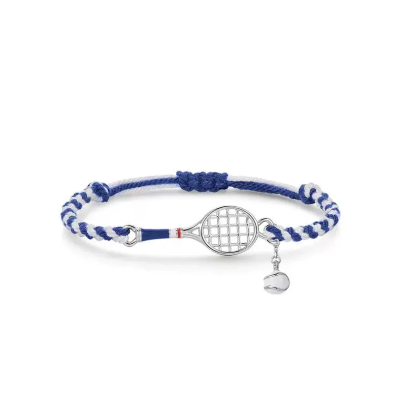 Tennis Racket & Ball Bracelet