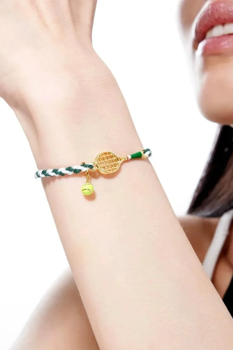 Tennis Racket & Ball Bracelet