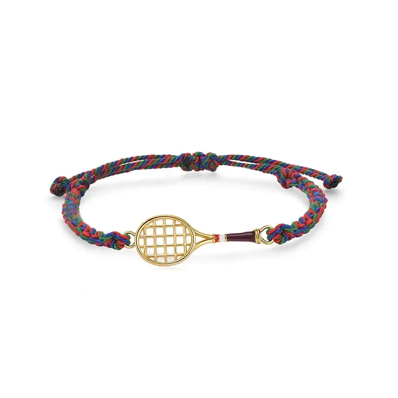 Tennis Racket & Ball Bracelet