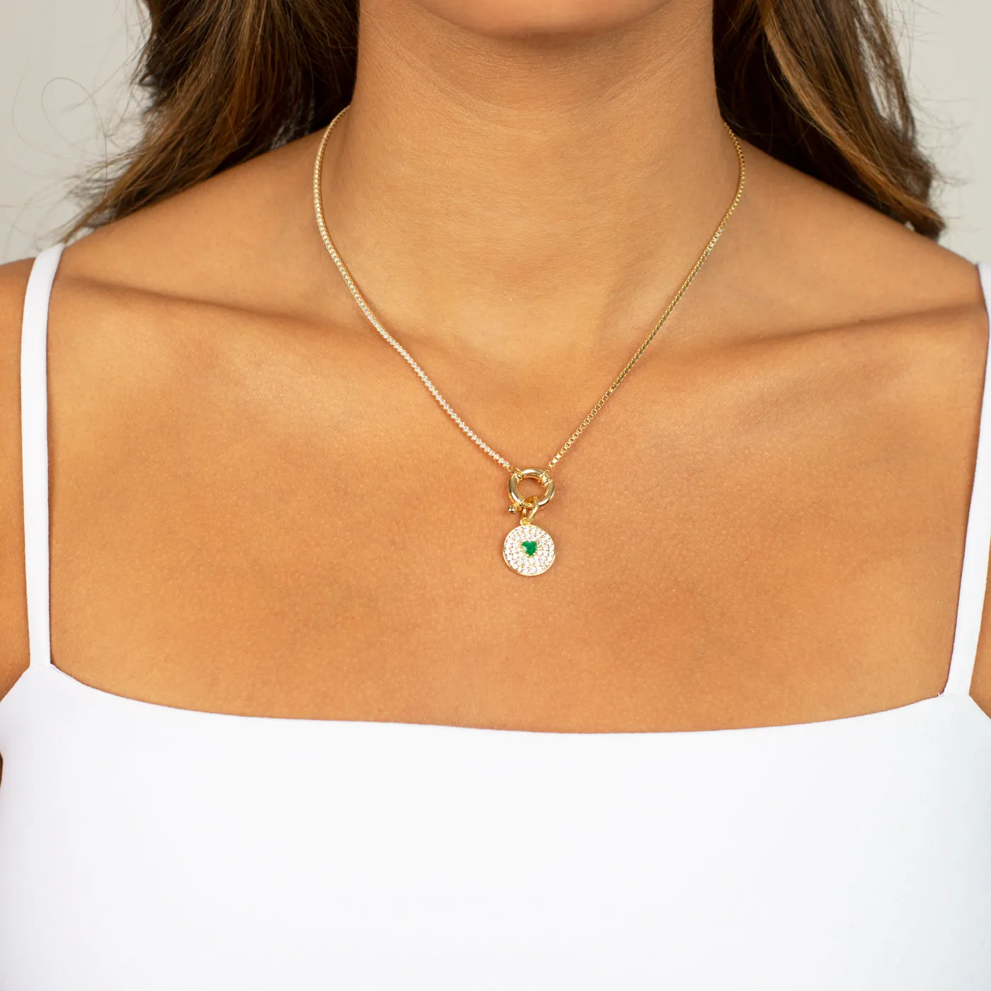 Tennis X Box Link Toggle Necklace