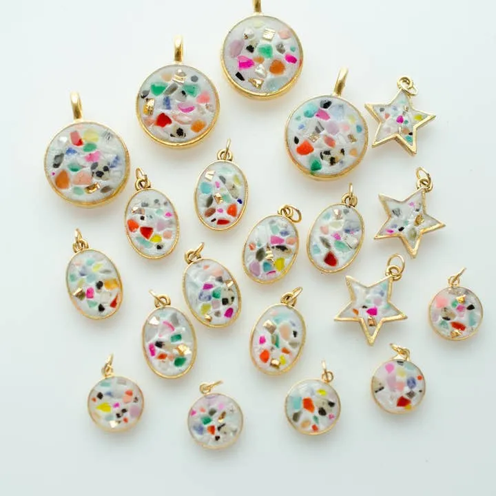 Terrazzo Stone Necklace | Jill Makes