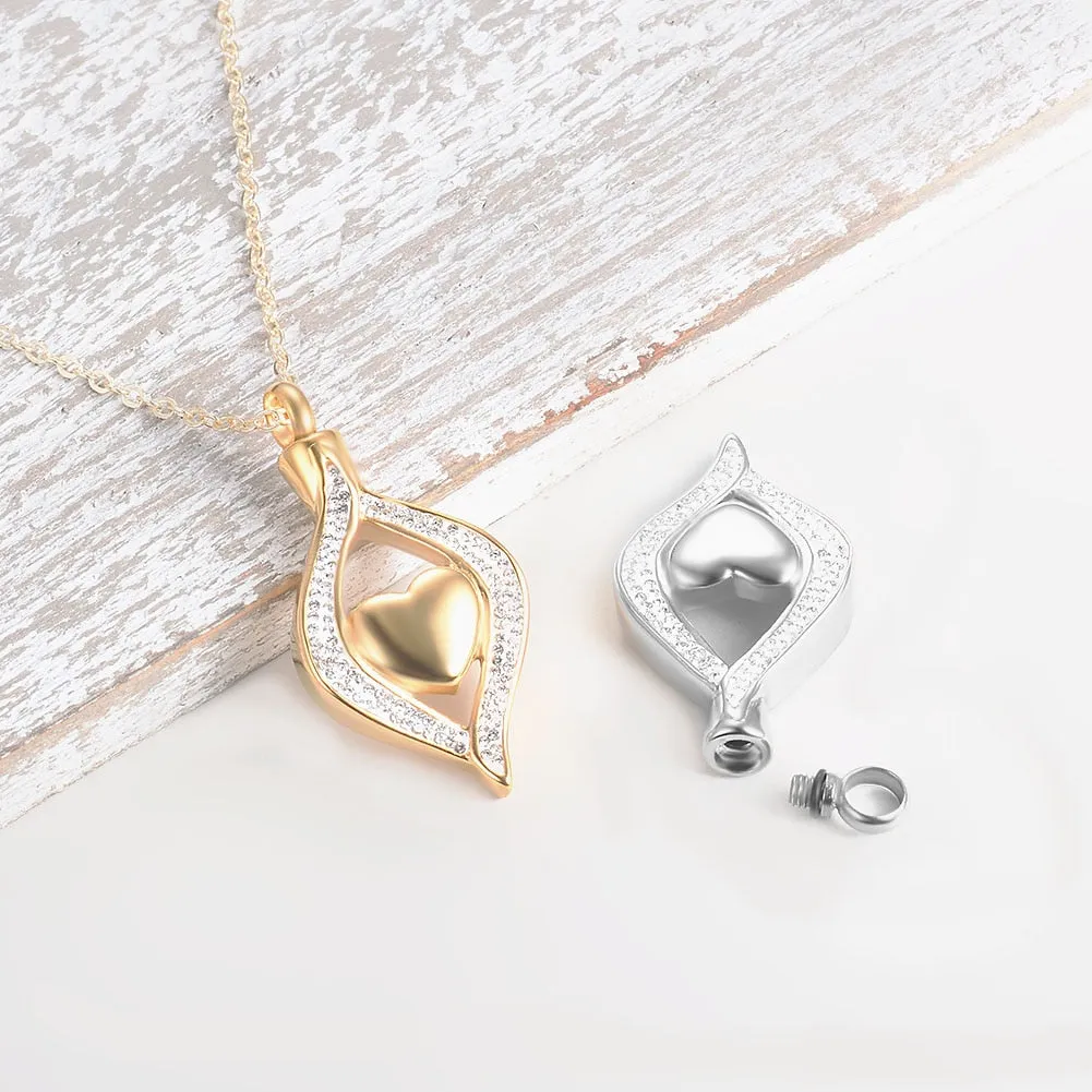 The Eye of My Heart Ashes Necklace Pendant