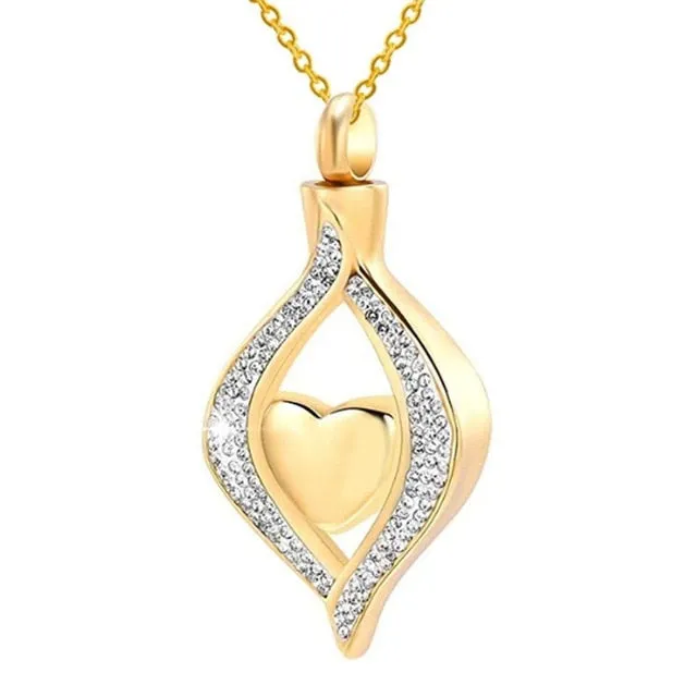 The Eye of My Heart Ashes Necklace Pendant