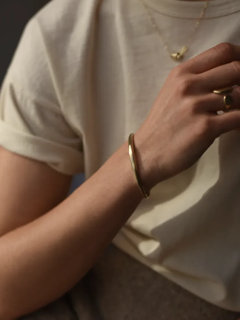 Thin Cuff 10 - Brass