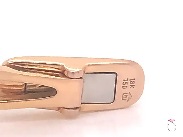 Tiger Print Diamond Cufflinks in 18K Rose Gold