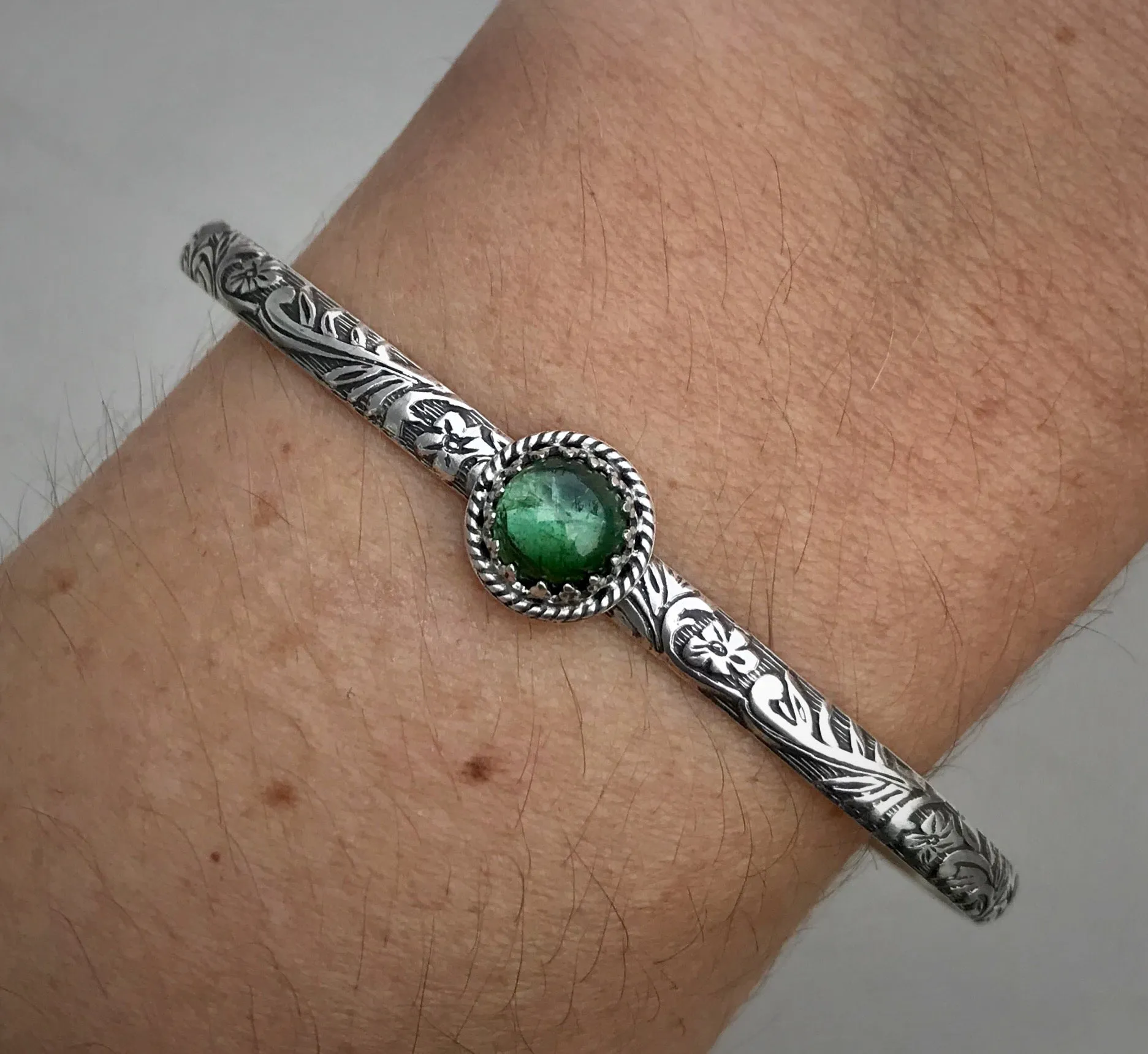 Tourmaline Floral Cuff
