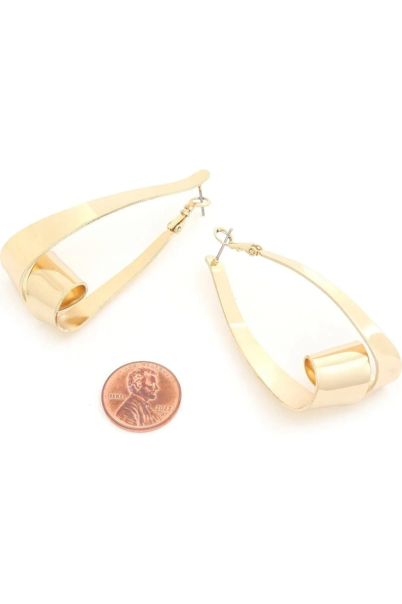 Triangle Loop Metal Dangle Earring