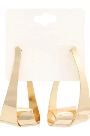 Triangle Loop Metal Dangle Earring