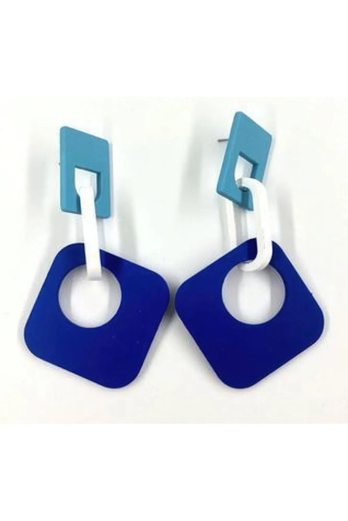 Triple Color Mix Dangle Earring
