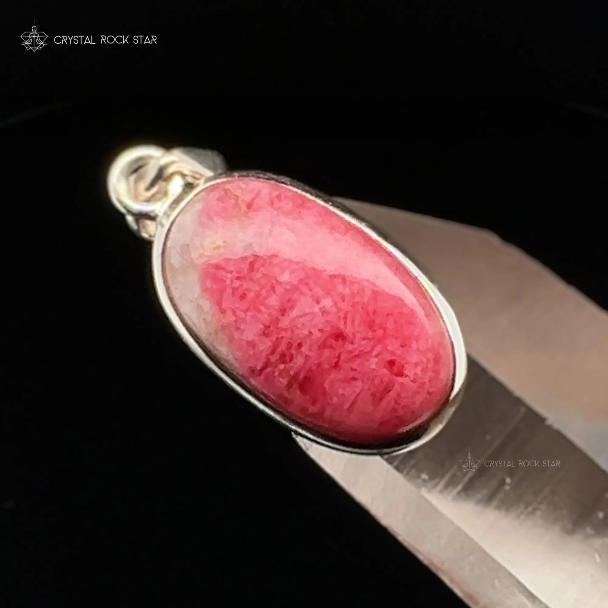 Tugtupite Color Changing Sterling Silver Pendant