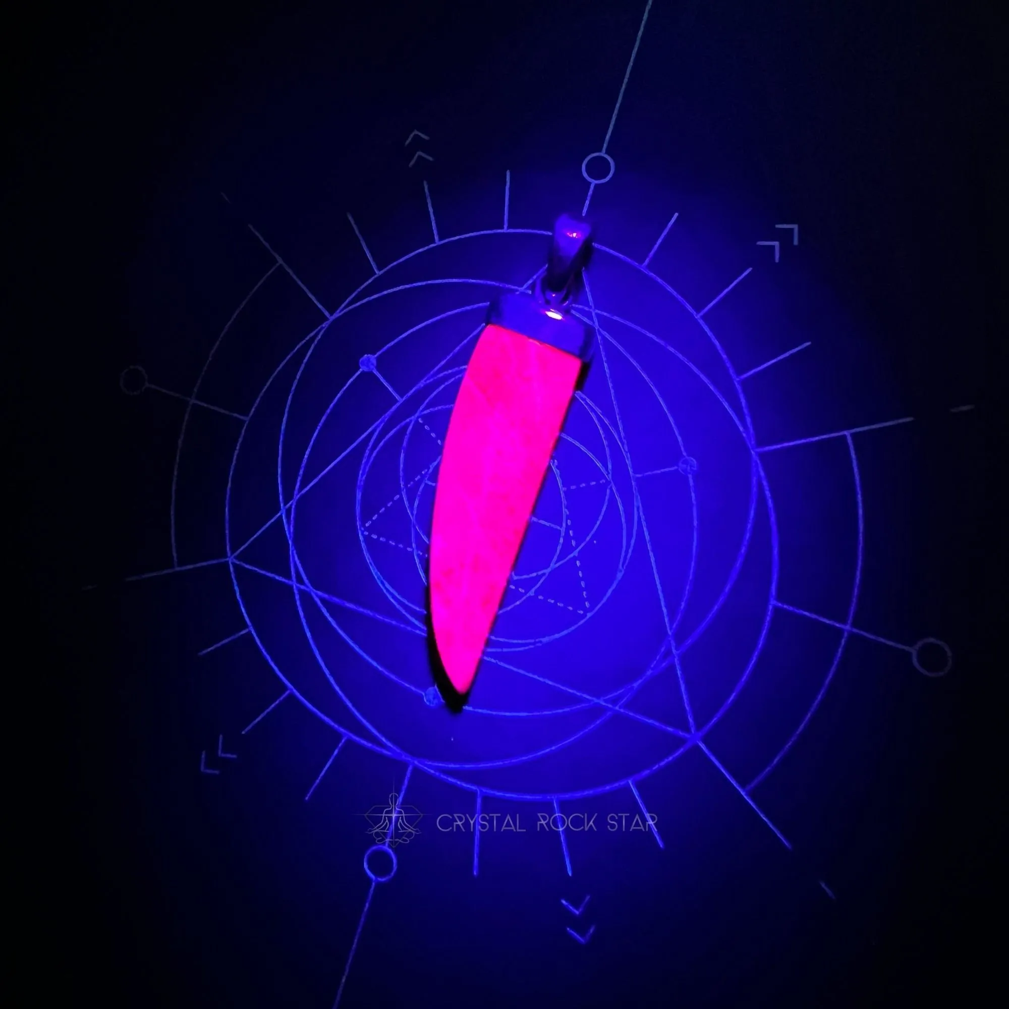 Tugtupite Fluorescent Pink Pepper Pendant