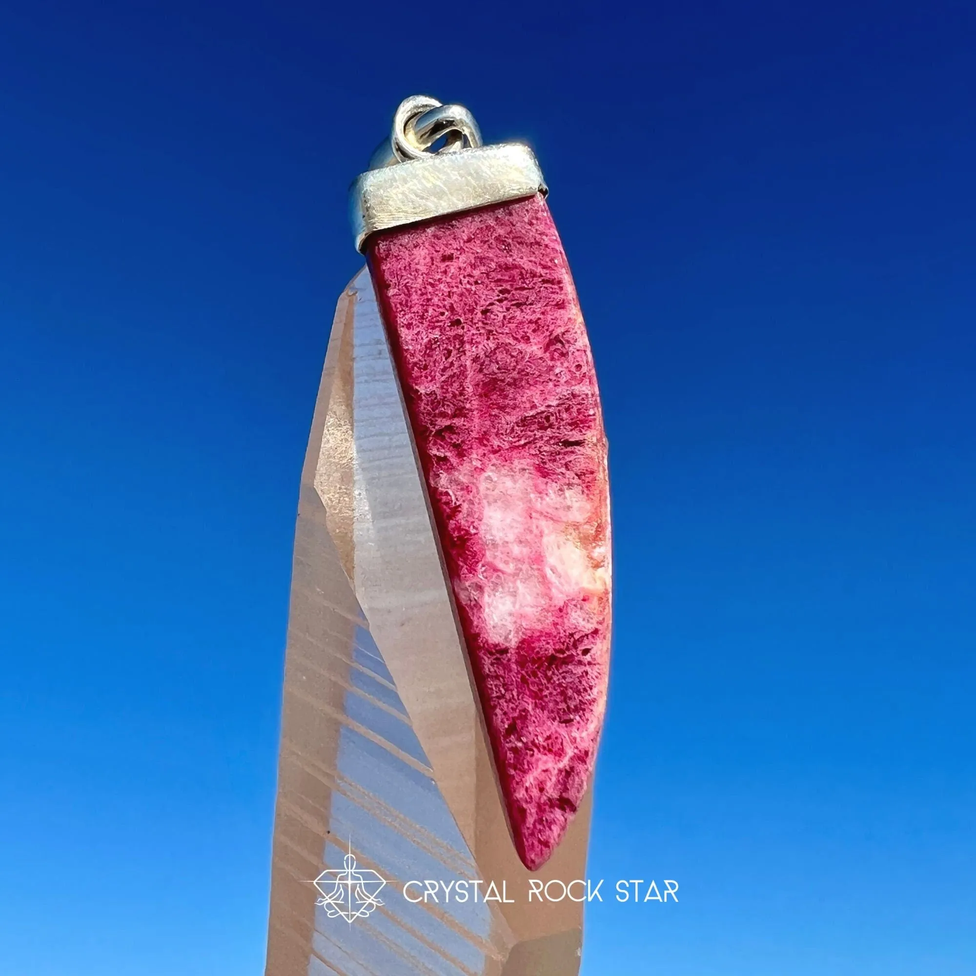 Tugtupite Fluorescent Pink Pepper Pendant