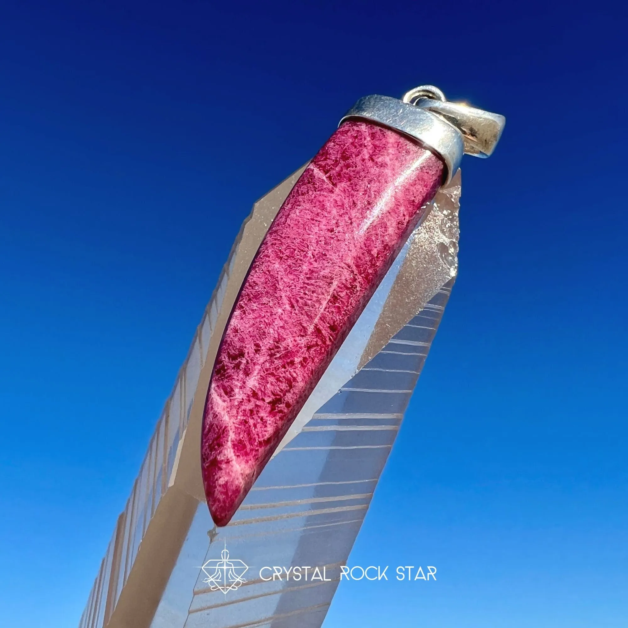 Tugtupite Fluorescent Pink Pepper Pendant