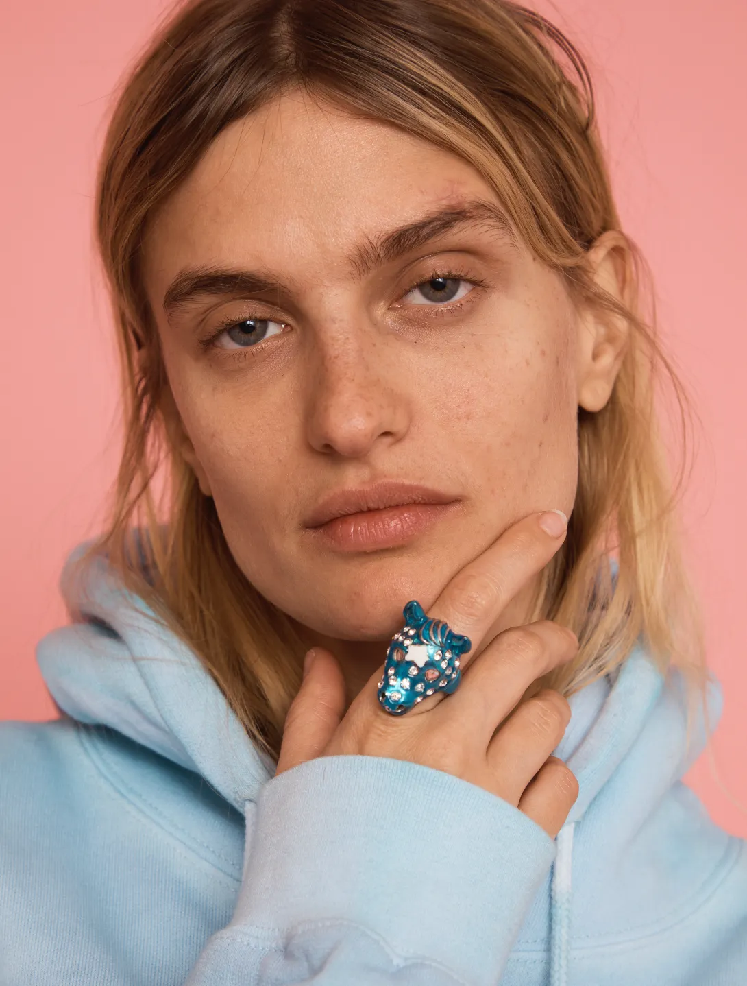TURQUOISE FRECKLE BABY PONY RING