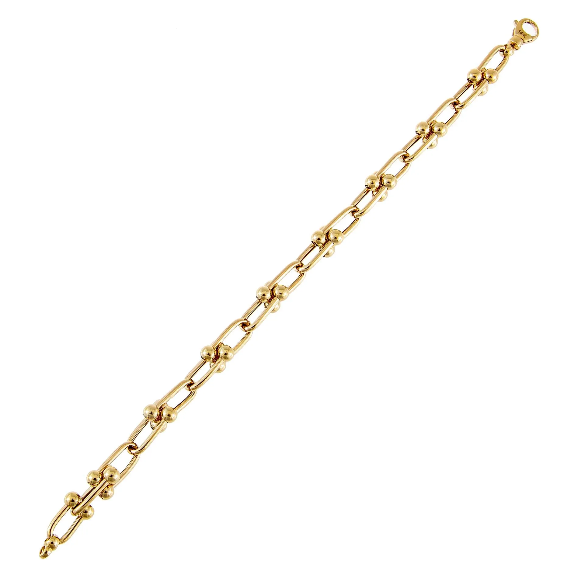 U Chain Bracelet 14K
