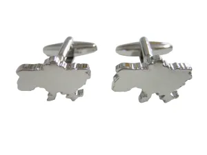 Ukraine Map Shape Cufflinks