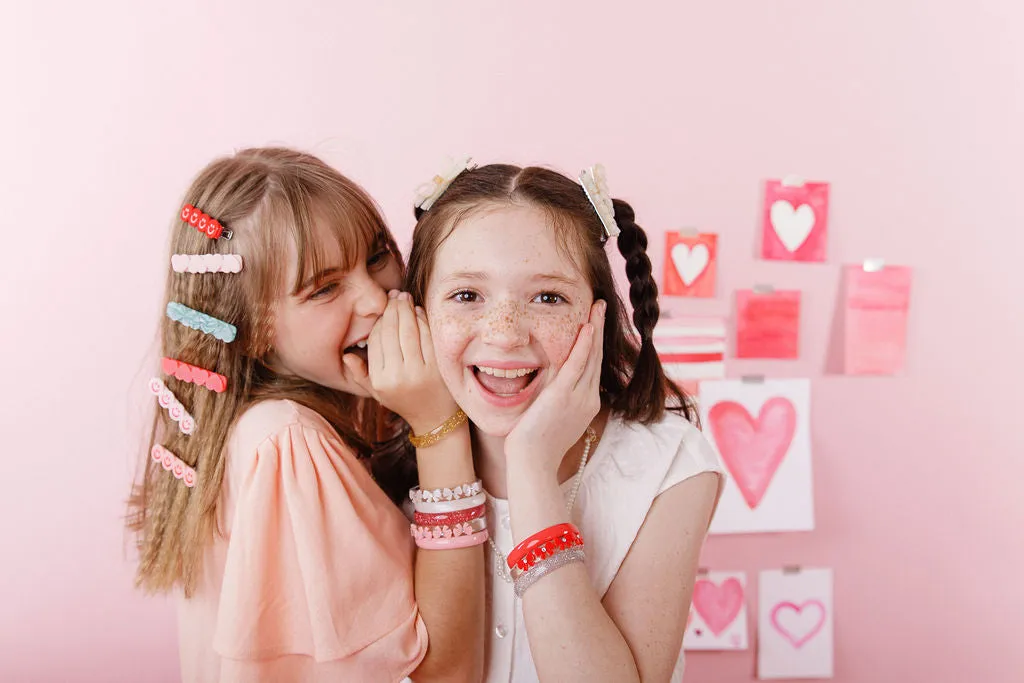 VAL25 Bows Vintage Pink Bangles