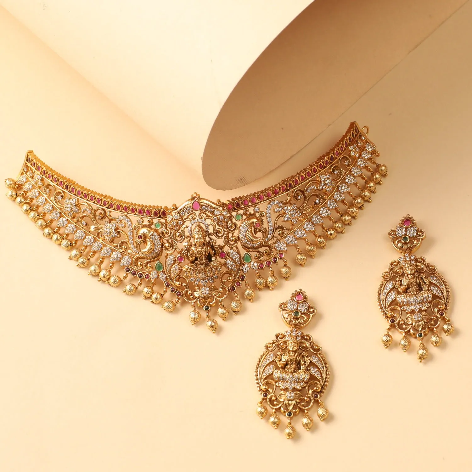 Vasudha Antique Nakshi Choker Set