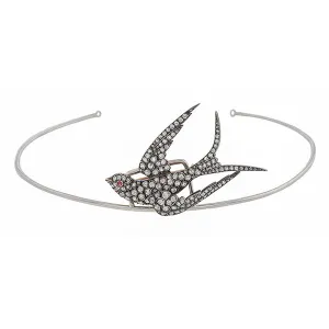 Victorian Swallow Diamond Brooch