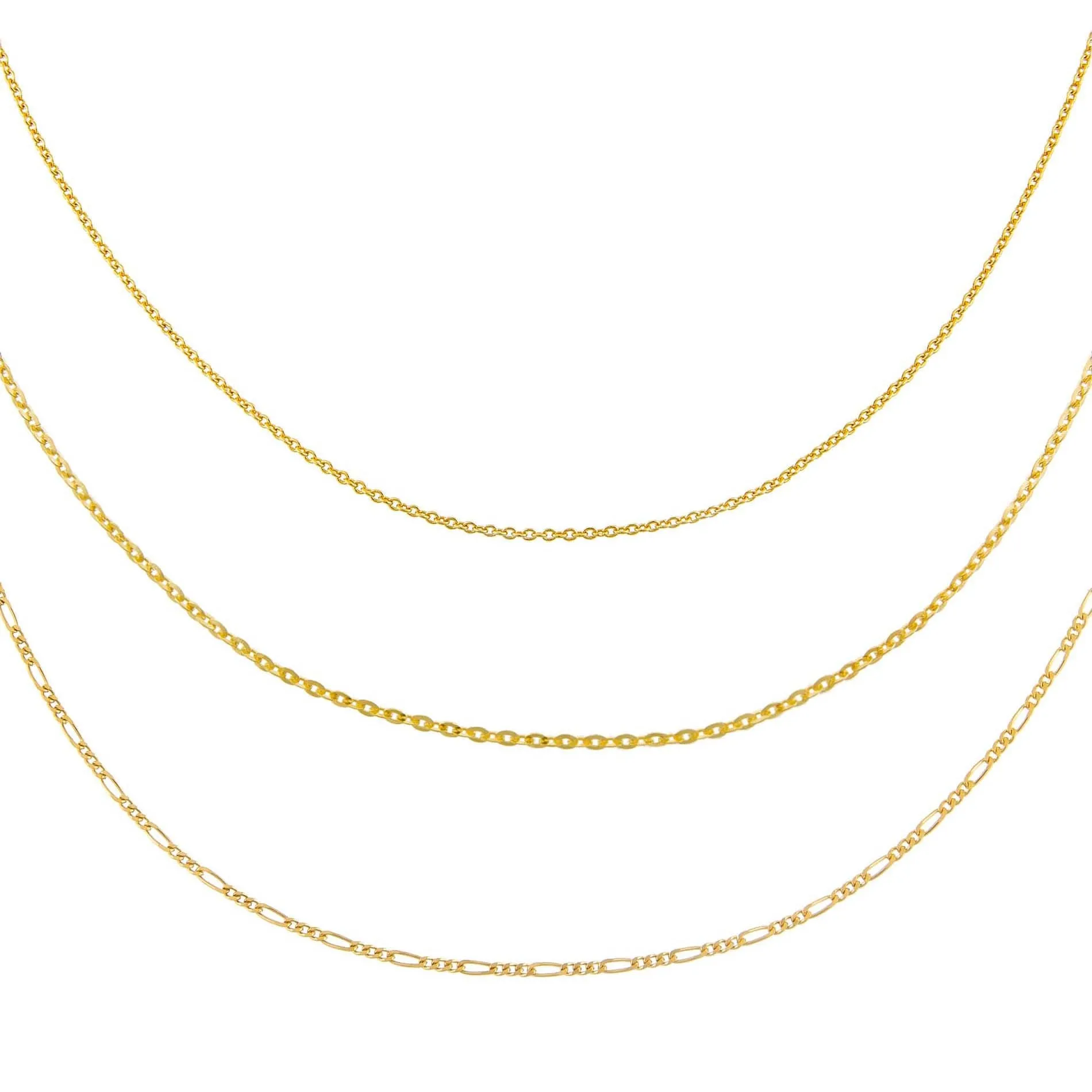 Vintage Chain Necklace Combo Set
