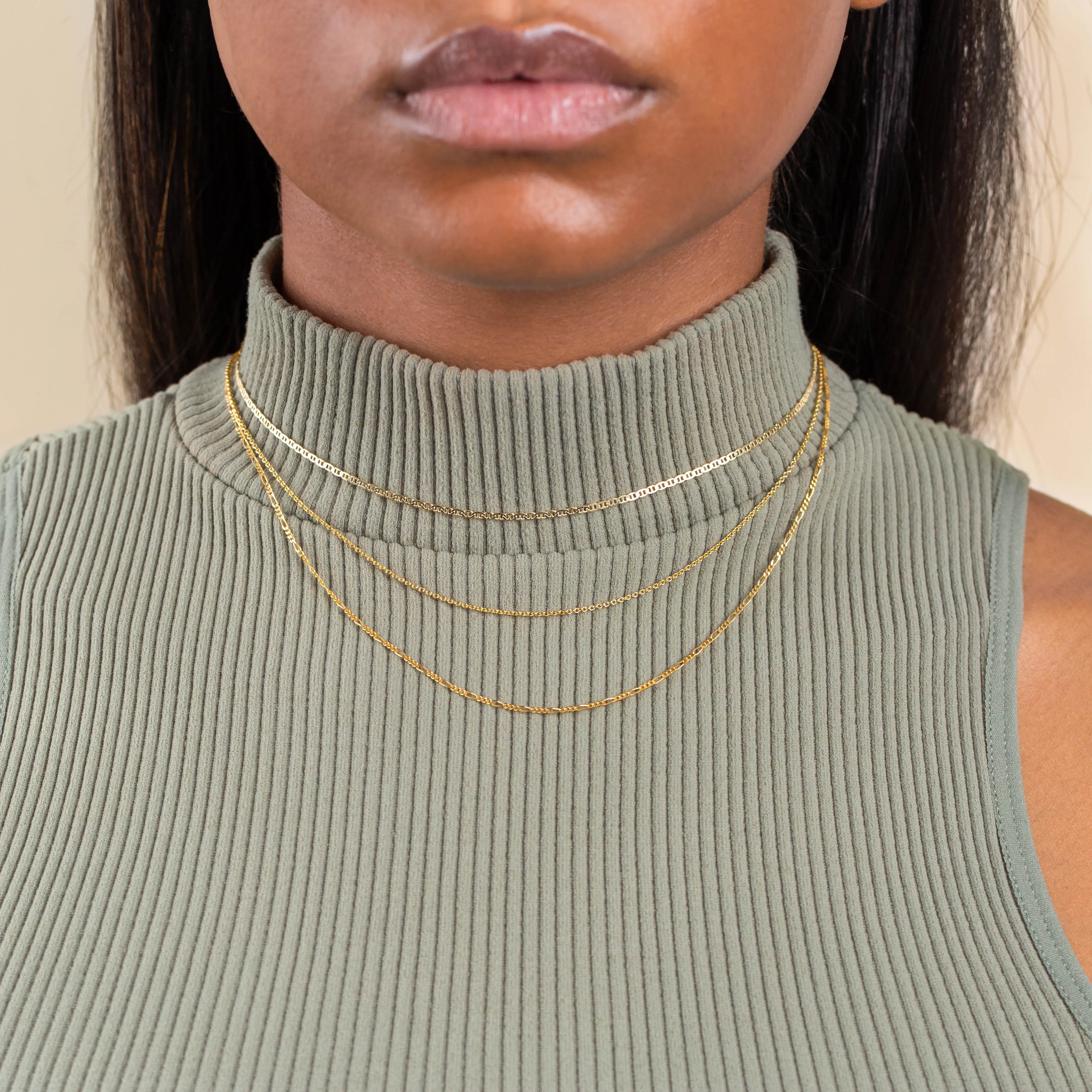 Vintage Chain Necklace Combo Set