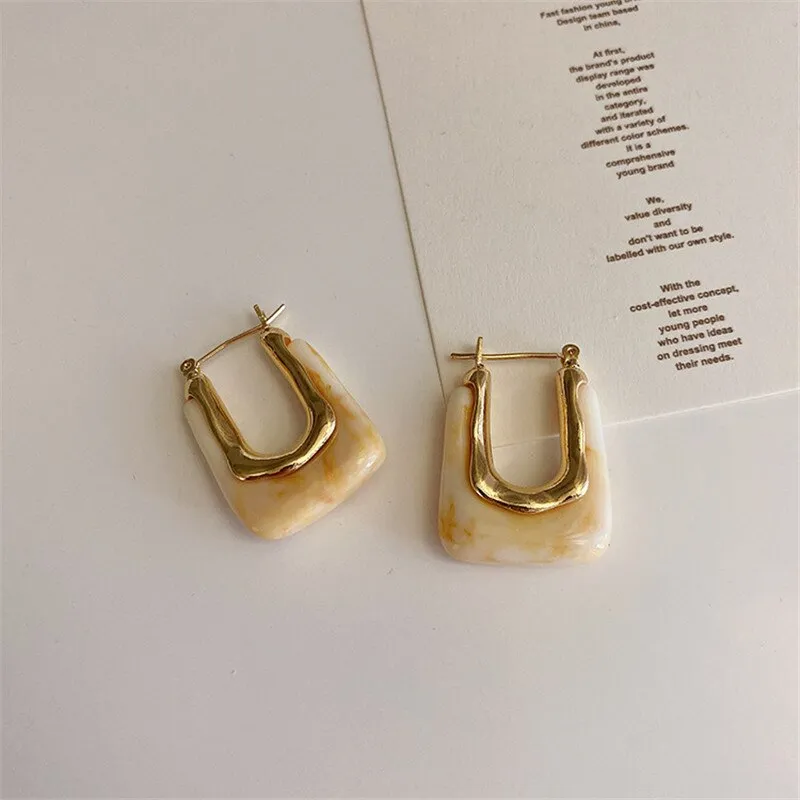 Vintage Hoop Earring For Woman Party Wedding Pendant Jewelry