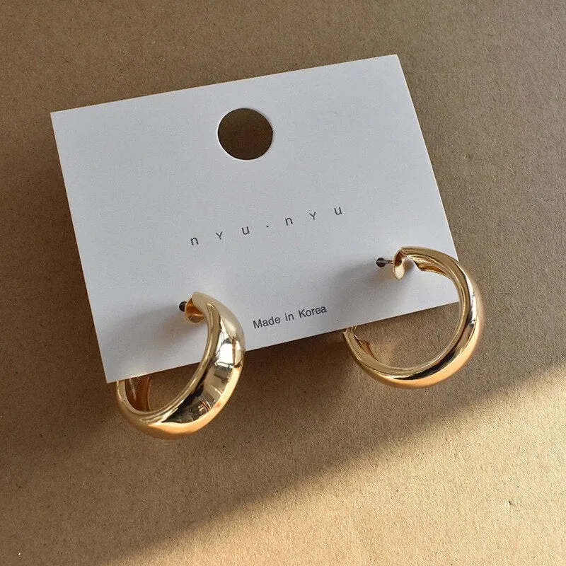 Vintage Hoop Earring For Woman Party Wedding Pendant Jewelry