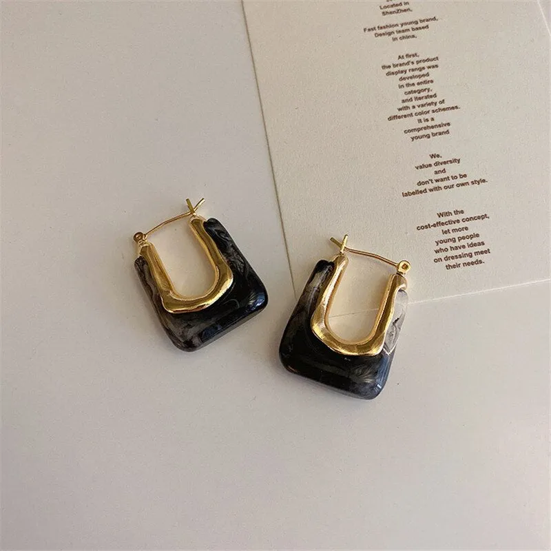 Vintage Hoop Earring For Woman Party Wedding Pendant Jewelry