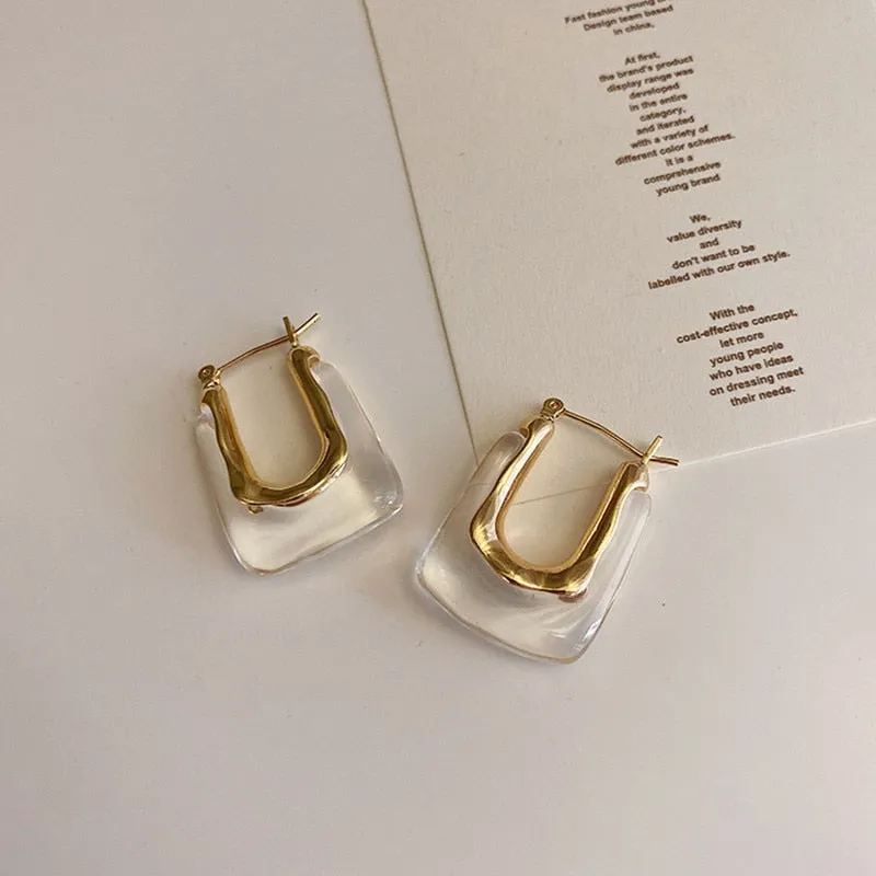Vintage Hoop Earring For Woman Party Wedding Pendant Jewelry