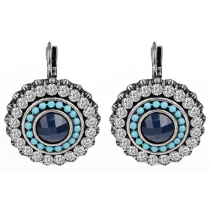Vintage Silver Drop Earrings For Women Wedding Jewelry