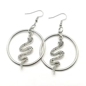 Vintage Snake Dangle Earrings